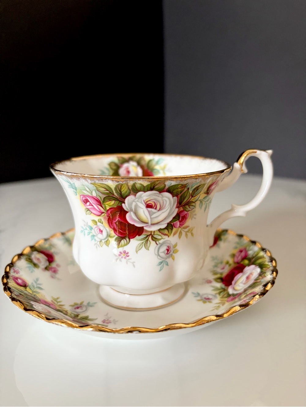 Celebration Cup & Saucer by Royal Albert